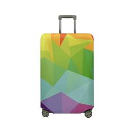 Morbuy Elastisch Reise Kofferschutzhülle Abdeckung Waschbar Kofferhülle Schutz Bezug mit Reißverschluss Luggage Cover Koffer Schutzhülle (Geometric Triangle 8,M (22-24inch)) von Morbuy