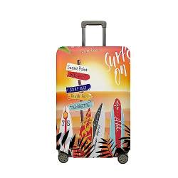 Morbuy Elastisch Reise Kofferschutzhülle Abdeckung Waschbar Kofferhülle Schutz Bezug mit Reißverschluss Luggage Cover Koffer Schutzhülle (Sonnenuntergang,L (26-28 Zoll)) von Morbuy