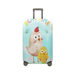 Morbuy Karikatur Elastisch Reise Kofferhülle Kofferschutzhülle Koffer Schutzhülle mit Reißverschluss Luggage Cover Waschbar Gepäck Cover mit Kofferschutz-Bezug (Blume,M (22-24 Zoll)) von Morbuy