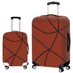 Morbuy Reise Kofferhülle Elastisch Kofferschutzhülle Koffer Schutzhülle mit Reißverschluss Luggage Cover Waschbar Gepäck Cover mit Kofferschutz-Bezug (Basketball 7,S (18-20 Zoll)) von Morbuy