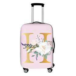 Morbuy Rosa Buchstaben Elastisch Reise Kofferhülle Kofferschutzhülle Koffer Schutzhülle mit Reißverschluss Luggage Cover Waschbar Gepäck Cover mit Kofferschutz-Bezug (H,XL (30-32 Zoll)) von Morbuy