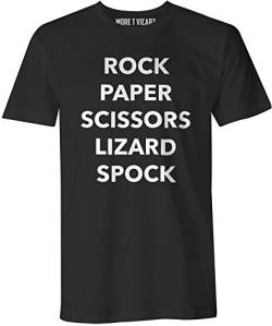 Rock Paper Scissors Lizard Spock- Herren T Shirt von More T Vicar