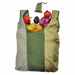 More Than Hip Shopper Camouflage - Faltbarer Einkaufstasche aus Recycling/Upcyling Fallschirmstoff Markttasche Leichte Tasche Wasserdicht und Waschbar von More Than Hip