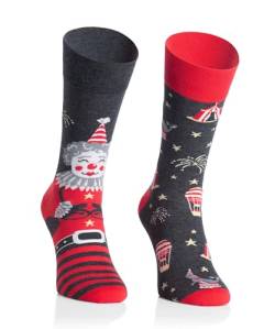 More Bunte Lustige Socken mit Motiv für Herren und Damen - Lustige, Mehrfarbige, Verrückte Unisex Socken - Crazy Pattern Socken - 1 Paar von More