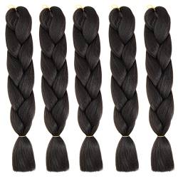 Flechten Haarverlängerung,MoreChioce 24 Zoll Hochtemperatur Kunstfaser Haarverlängerung Twist Flechthaar Weiche Synthetische Häkelzöpfe Hair Extensions,#02 von MoreChioce