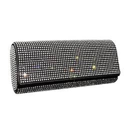 MoreChioce Bling Bling Auto Sonnenbrillenhalter, Universal Strass Auto Brillenetui Sonnenbrillen Organizer Schutzbox Glitzer Brillen Aufbewahrungsbox mit Magnetverschluss,Weiß von MoreChioce