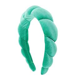 Mimi and Co Spa-Stirnband für Damen,Schwamm und Frottee,Stoff,Stirnband für Hautpflege,rutschfest,weicher Haarreifen,weiches und saugfähiges Material, Haar-Accessoires (Grün) von Morelax