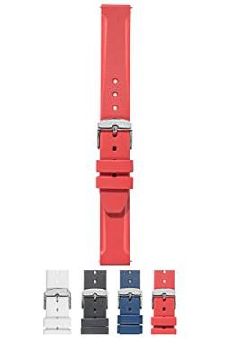 Morellato Easy Click Lugano Unisex-Armband aus Polyurethan-Gummi, A01X5183556, rot, 20mm, Gurt von Morellato