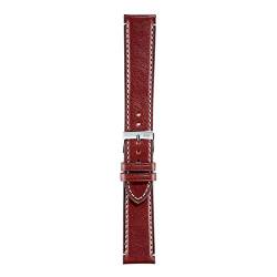 Morellato Gaudi' Unisex Armband aus der Kollektion Manufatti aus echtem Kalbsleder - A01X4810947, rot, 18mm, Gurt von Morellato