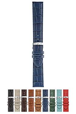Morellato Juke Armband aus Leder, Alligator, in 9 Farben sortiert Band 16 blau von Morellato