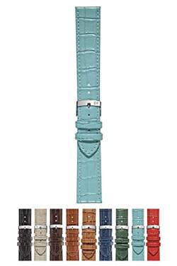 Morellato Juke Armband aus Leder, Alligator, in 9 Farben sortiert Band 22 hellblau von Morellato