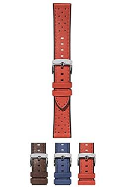 Morellato Unisex-Armband, Sport-Kollektion, Flyboard, echtes Kalbsleder und Gummi, A01X5121712, rot, 22mm, Armband von Morellato