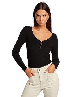 Morgan Damen 232-Manza Pullover, Schwarz, XS von Morgan