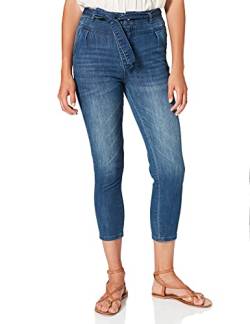 Morgan Damen Denim Taille Haute ceinturé 211-PSTAR Hose, blau, 32 von Morgan