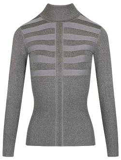 Morgan Langärmeliger Rollkragenpullover Grau S von Morgan