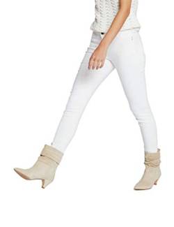 Morgan Röhrenhose mit niedriger Taille Off White 34W von Morgan