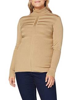 Morgan Women's Pull fin col roulé MENTOS Pullover Sweater, Kamel, TXL von Morgan