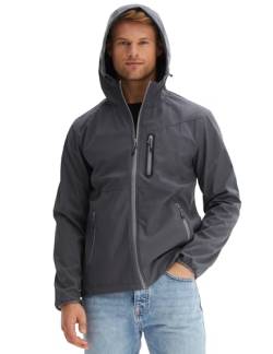 Morgenstern Softshelljacke Regenjacke Herren Wasserdicht Atmungsaktiv Leicht Winddicht Softshelljacke XL Grau von Morgenstern