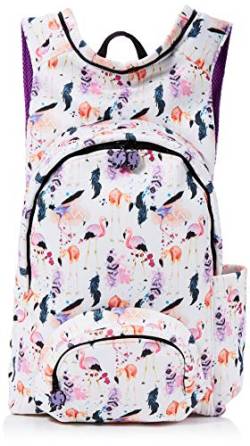 MorikukkoMorikukko Hooded Backpack Basic Flamingo FeathersUnisex-ErwachseneRucksackMehrfarbig (Flamingo Feathers)33x8x40 Centimeters (W x H x L) von Morikukko