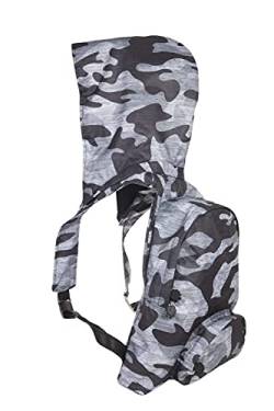 MorikukkoMorikukko Hooded Backpack Basic Grey CamouflageUnisex-ErwachseneRucksackMehrfarbig (Grey Camouflage)33x8x40 Centimeters (W x H x L) von Morikukko
