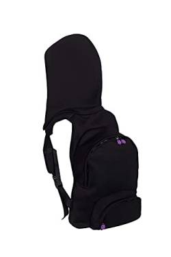 MorikukkoMorikukko Hooded Backpack Black PurpleUnisex-ErwachseneRucksackSchwarz (Black Purple)33x8x40 Centimeters (W x H x L) von Morikukko