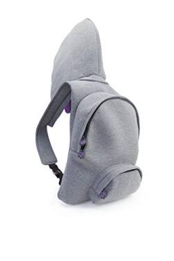 MorikukkoMorikukko Hooded Backpack Grey PurpleUnisex-ErwachseneRucksackGrau (Grey Purple)33x8x40 Centimeters (W x H x L) von Morikukko