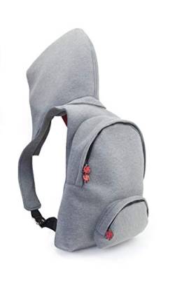MorikukkoMorikukko Hooded Backpack Grey RedUnisex-ErwachseneRucksackGrau (Grey Red)33x8x40 Centimeters (W x H x L) von Morikukko