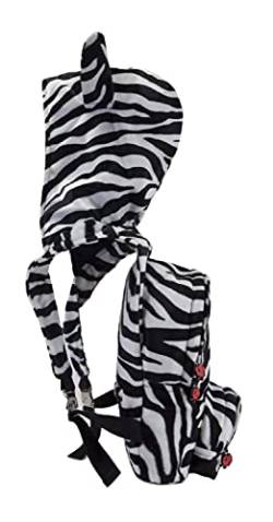 MorikukkoMorikukko Hooded Backpack Zebra FeatherUnisex-ErwachseneRucksackMehrfarbig (Zebra Feather)33x8x40 Centimeters (W x H x L) von Morikukko