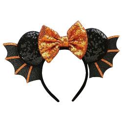 Einzigartiges Fledermausflügel-Stirnband, Haarschmuck für Halloween-Dekorationen, Party, ein Muss für Frauen, Spitzenschleier von Morningmo