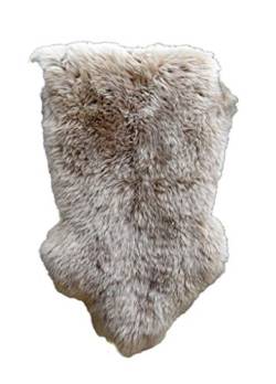 Moro-Design Australisches Merino Lammfell Schaffell taupe Leder Teppich Fell wählbare Größe (101-110cm) von Moro-Design