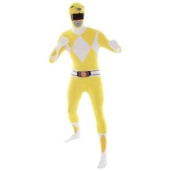 Morphsuits Herren Adult Power Rangers Kostüm für Erwachsene, Gelb, Medium von Morphsuits