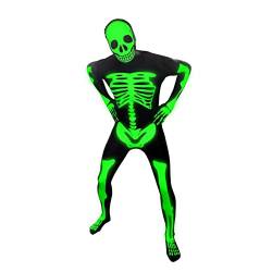 Morphsuits Leuchtendes Skelett Kostüm für Erwachsene, Halloween und Karneval - XXL von Morphsuits