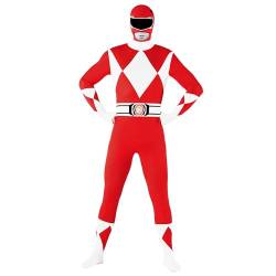 Morphsuits Offizielles Rotes Power Ranger Kostüm für Erwachsene - XXL (186cm-206cm) von Morphsuits
