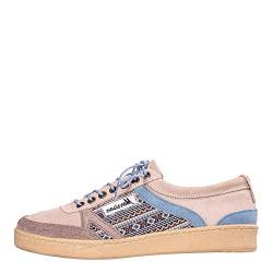 Morrison - Sneaker - Modell Inka - für Damen und Herren - echtes Spaltleder - Unisex - handgefertigt in Spanien - Beige, Grau und Blau, List Grau Creme, 37 EU von Morrison