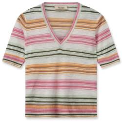 Mos Mosh Damen T-Shirt MMM Marin SS Linen Knit Begonia Pink - XS von Mos Mosh