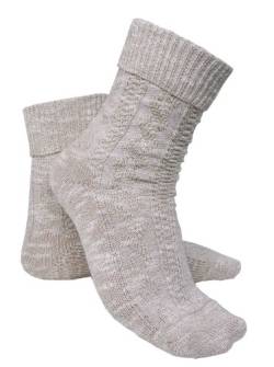 Moschen-Bayern Herren Trachtensocken Trachtenstümpfe Beige 45 von Moschen-Bayern