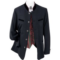 Moschen-Bayern Trachtenblazer Trachtenblazer Herren Trachtenjacke Trachtenjanker Blazer Schwarz Grau Stehkragen von Moschen-Bayern