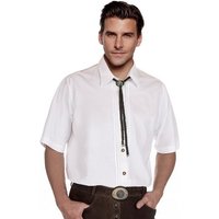 Moschen-Bayern Trachtenhemd Trachtenhemd Herren Wiesn-Hemd mit klassischen Biesen Herrenhemd Kurzarm Weiß von Moschen-Bayern