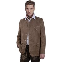 Moschen-Bayern Trachtenjacke Trachtenjacke Herren Trachtenblazer Trachtenjanker - Leder Wildleder-Optik - Braun von Moschen-Bayern