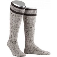 Moschen-Bayern Trachtensocken Trachtenstrumpf Herren Trachtenstrümpfe Trachtenkniestrumpf Kniebundstrumpf Trachten Lederhosen-Strümpfe lang Wolle Beige Braun aus weicher Woll-Mischung von Moschen-Bayern