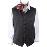 Moschen-Bayern Trachtenweste Trachtenweste Herren Weste Hochzeitsweste Trachten Gilet Oktoberfest Herrenweste Grau Weste, Weste mit Stehkragen, Anzugweste, Hochzeitsweste von Moschen-Bayern