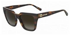 Moschino Love Unisex Mol065/s Sunglasses, 05L/HA Havana 2, 52 von Moschino Love