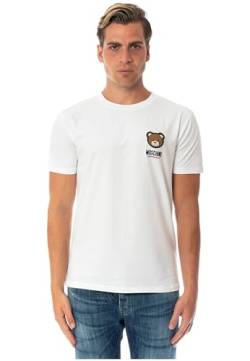 MOSCHINO Unterhemd Underbear Logo weiß Herren E24MO12 V1A0788, Weiß, S von Moschino