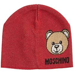 Moschino Damen Teddy Mütze Rosso von Moschino