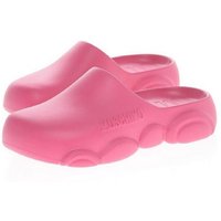 Moschino Moschino Damen Sandalen, MOSCHINO SCARPAD. RUBBER 30 GOMMA Slippers Badepantolette Logo von Moschino