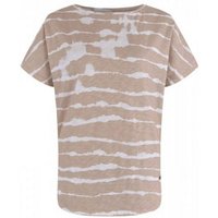 Moscow Design Rundhalsshirt Isabel Batik T-Shirt aus Baumwolle in Beige-Weiß von Moscow Design