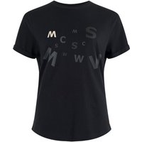 Moscow Design Rundhalsshirt Logo-Tee bedrucktes T-Shirt aus Baumwolle in Schwarz von Moscow Design
