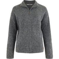 Moscow Design Strickjacke Kane Cardigan Strickjacke in Anthrazit meliert von Moscow Design