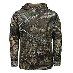 Mossy Oak Herren Camo Jagd Hoodies Performance Fleece Logo Kapuzenpullover, Country DNA Tree, Large von Mossy Oak