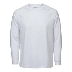 Mossy Oak Herren Langarm-Shirt Sonnenschutz Hemd, Weiß glänzend, Large von Mossy Oak